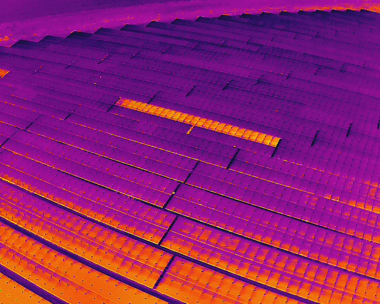 solar panel inspection with drone, thermal imaging of solar panels, professional drone inspection technology, renewable energy maintenance, solar panel certification